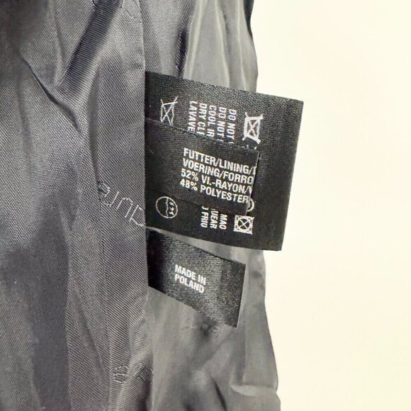 VINTAGE LAUREL PIN STRIPE SUIT BLAZER LIGHT TRENCHCOAT - Picture 4 of 11